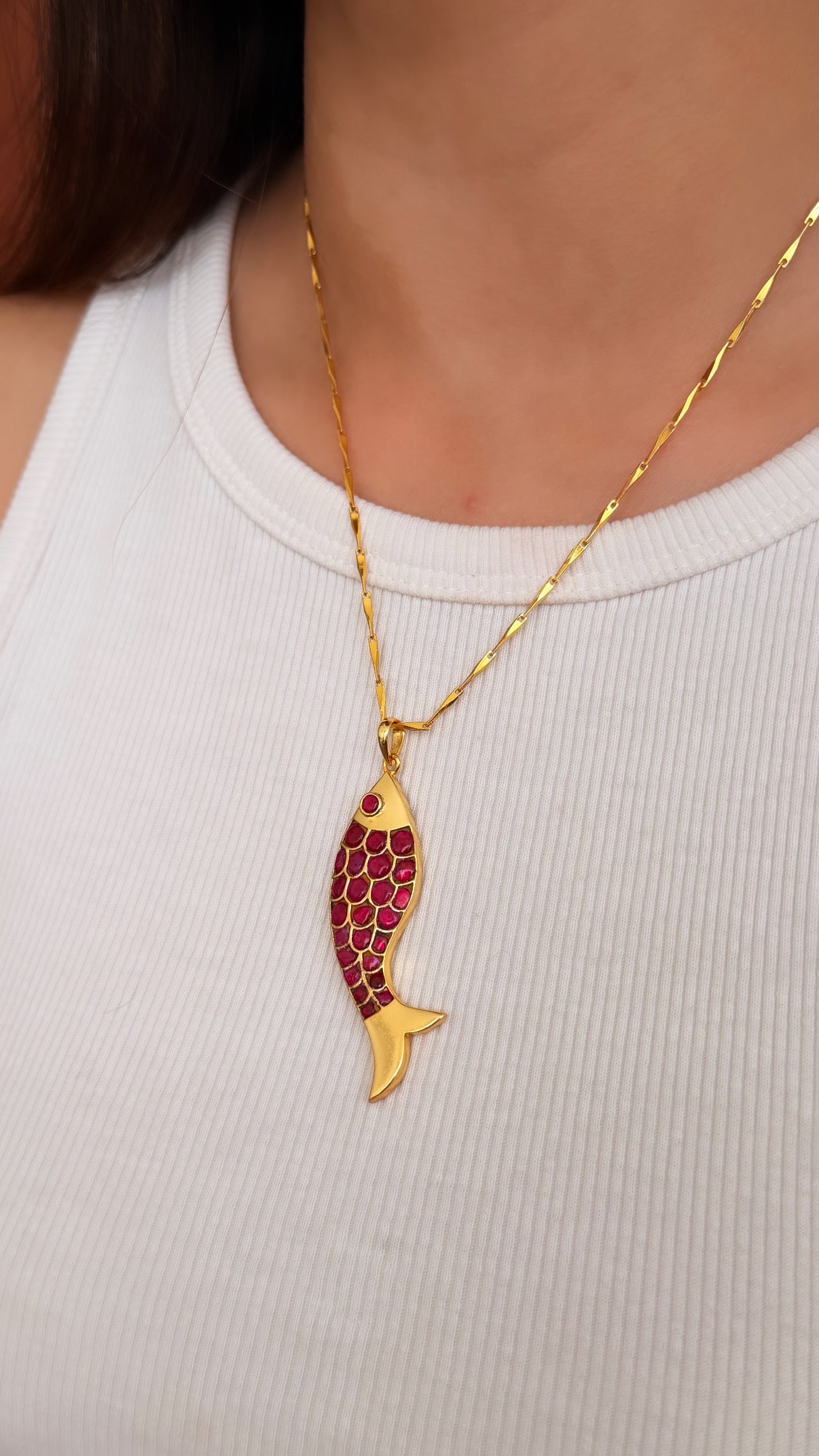 Machhli Pendant (With Chain)