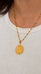 Sun Pendant (With Chain)