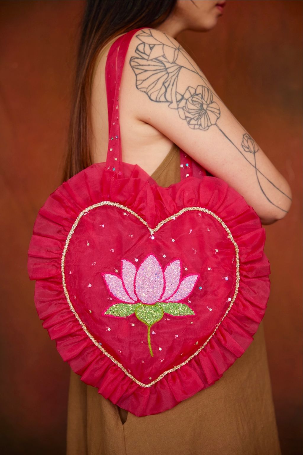 Dil Lotus Organza Bag