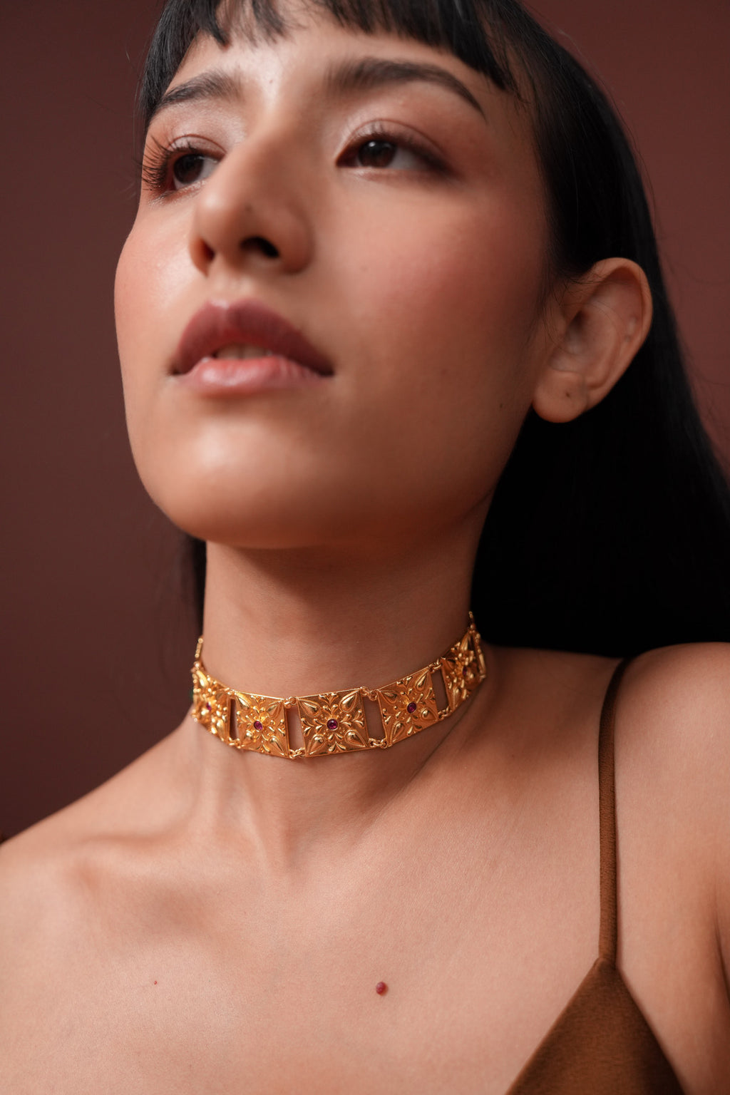 Phool Choker (Pink stones)