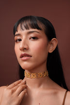 Phool Choker (Green stones)