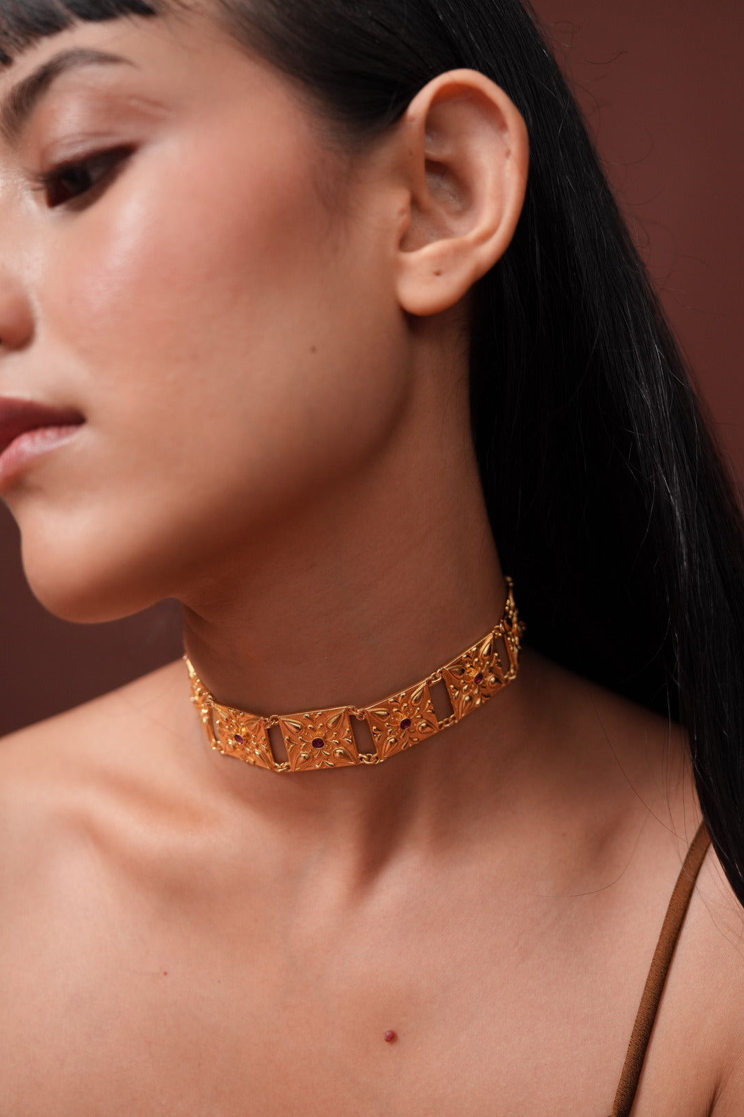 Phool Choker (Pink stones)