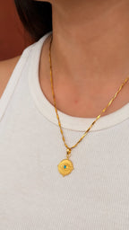 Evil Eye Locket (With Chain)