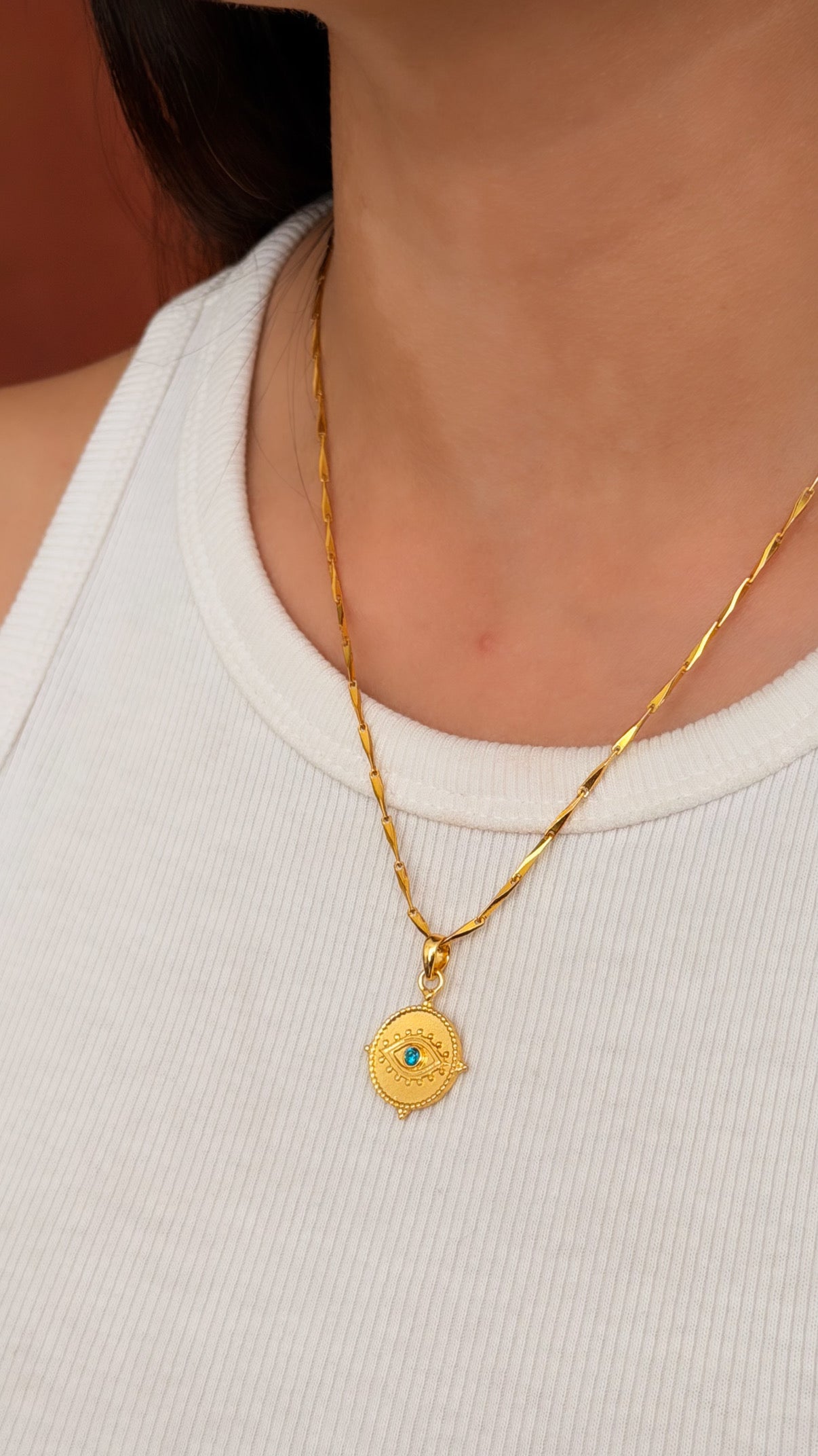 Evil Eye Locket (With Chain)