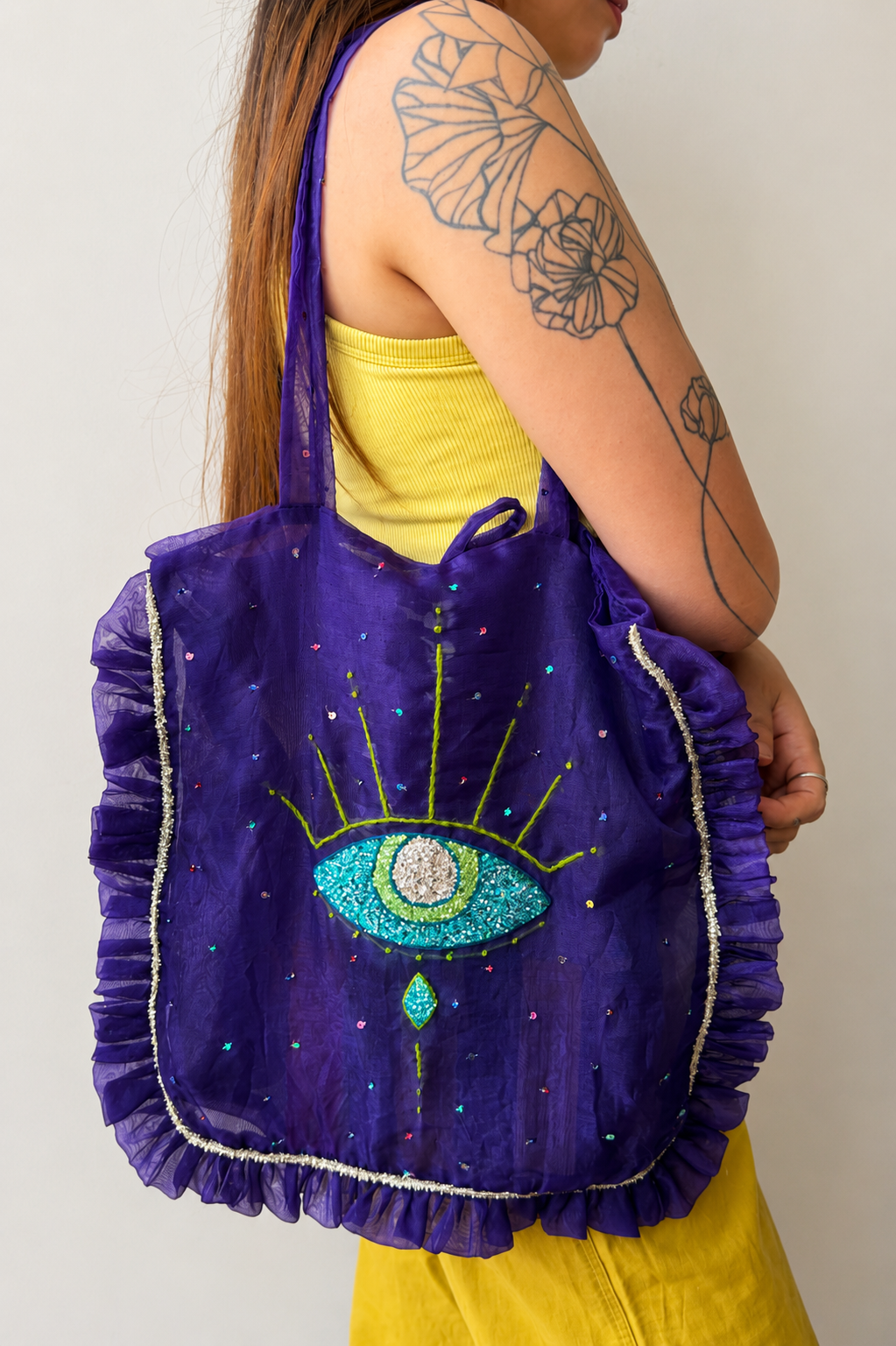 
                  
                    Evil eye organza bag
                  
                