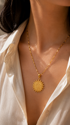 Sun Pendant (With Chain)