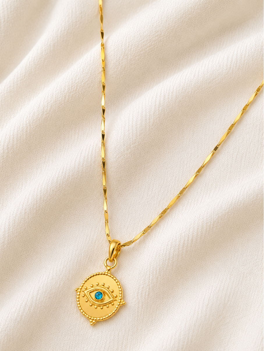 Evil Eye Pendant (With Chain)