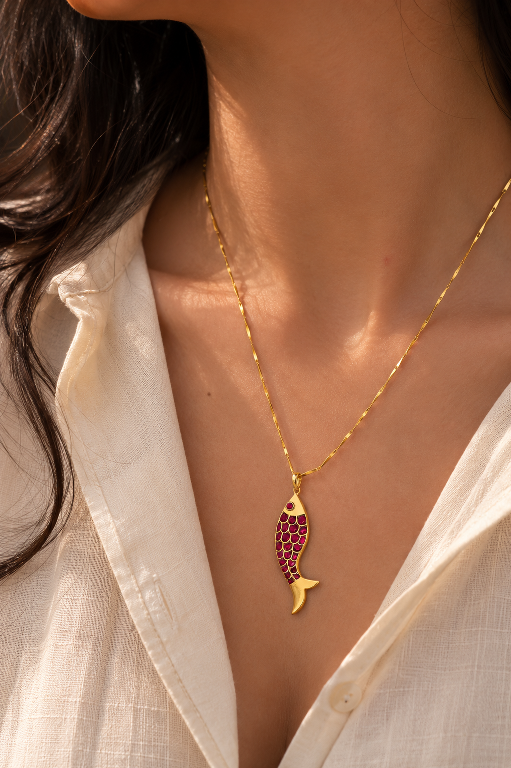 Machhli Pendant (With Chain)