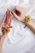 Phool Ghunghro Lumba Rakhi - Set of Two
