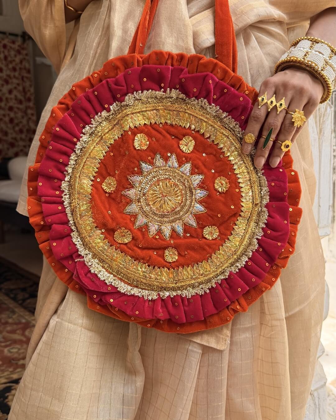 Mandala Bag (Pink & Orange)
