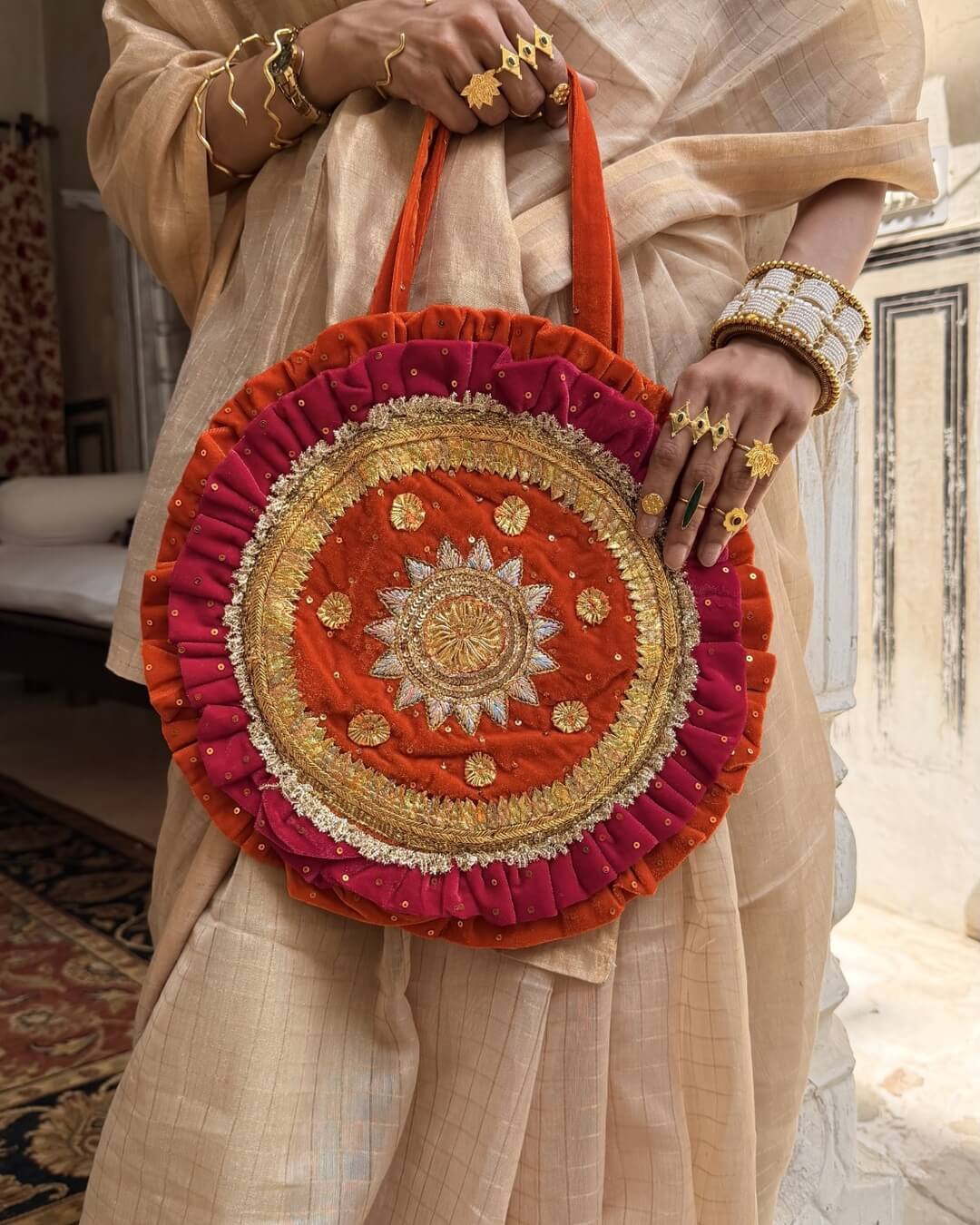 Mandala Bag (Pink & Orange)