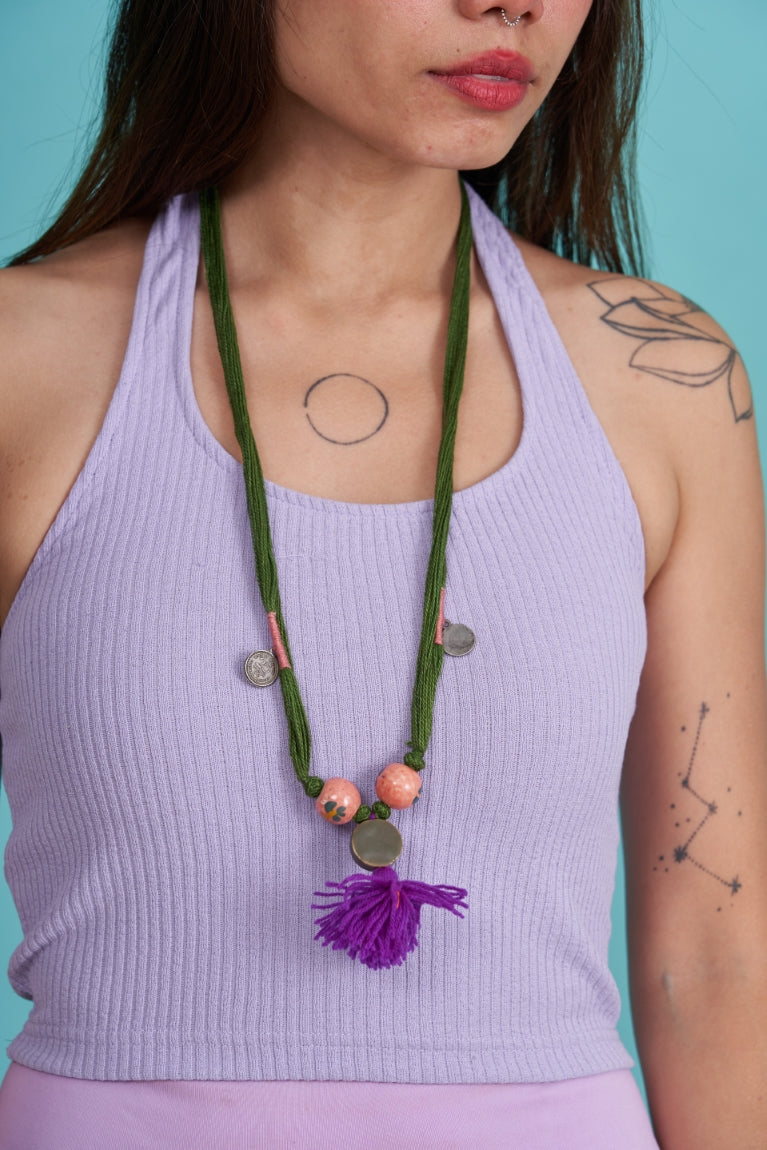 Ceramic Beads Neckpiece