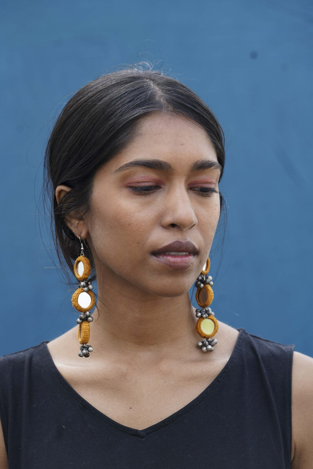 Aaina Earring (Yellow)