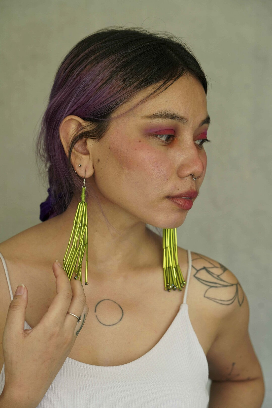 Green Icicle Earring