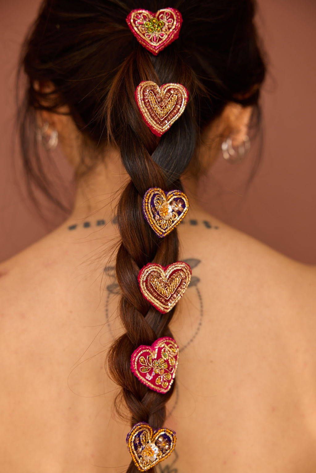 Rangeen Heart Clips (Set of 6)