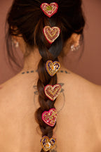 Rangeen Heart Clips (Set of 6)