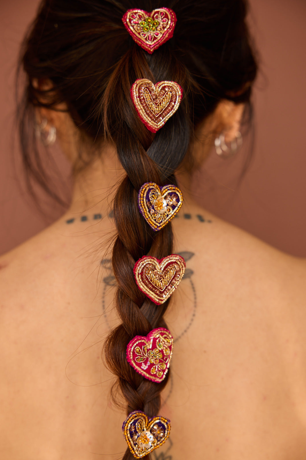 Rangeen Heart Clips (Set of 6)