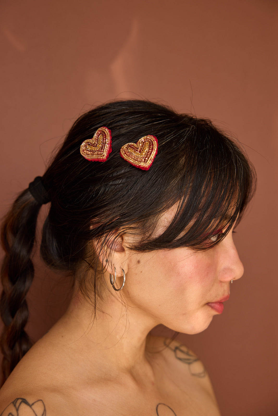 Lalpari Heart Pins