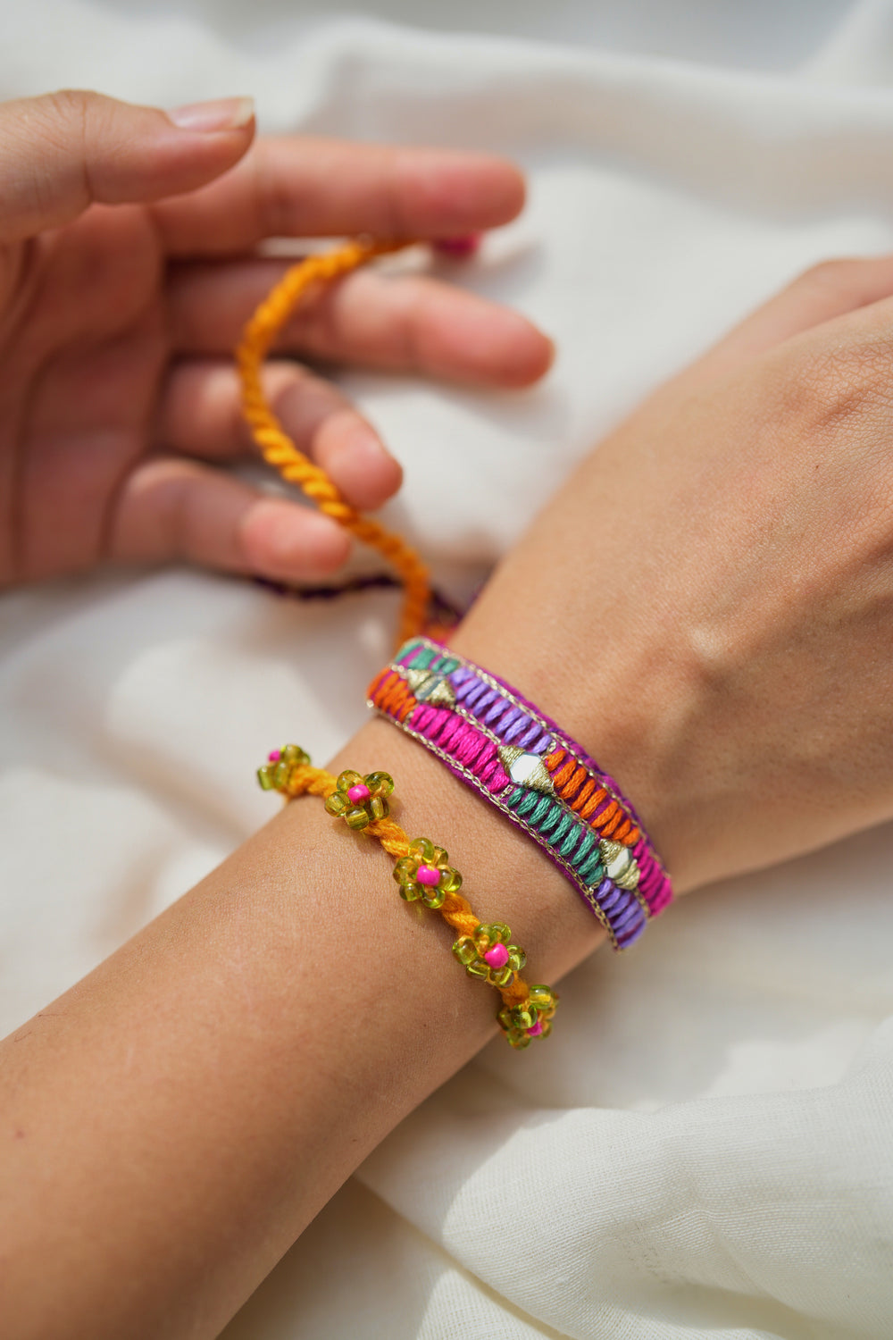 Garden of love rakhi - set of two