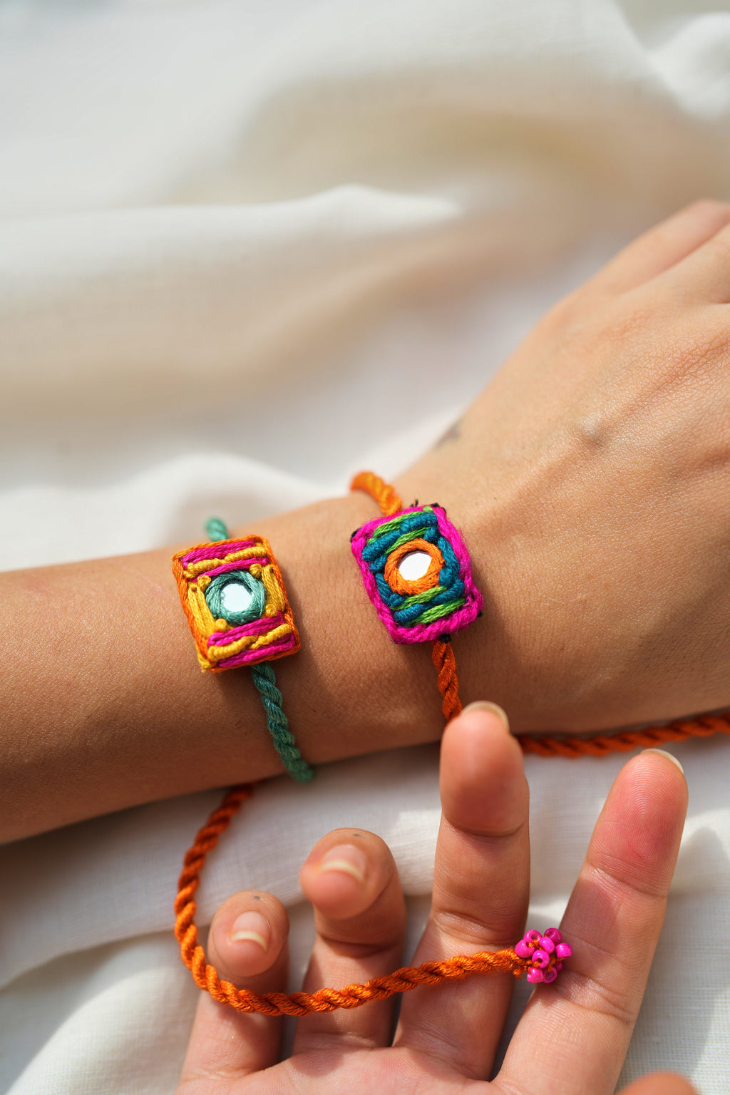 Aaina rakhi - set of two