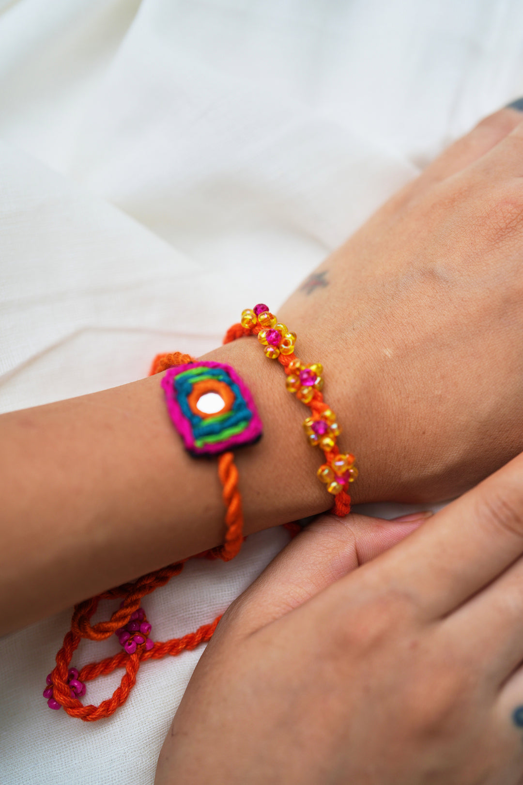 
                  
                    Patola rakhi - set of three
                  
                