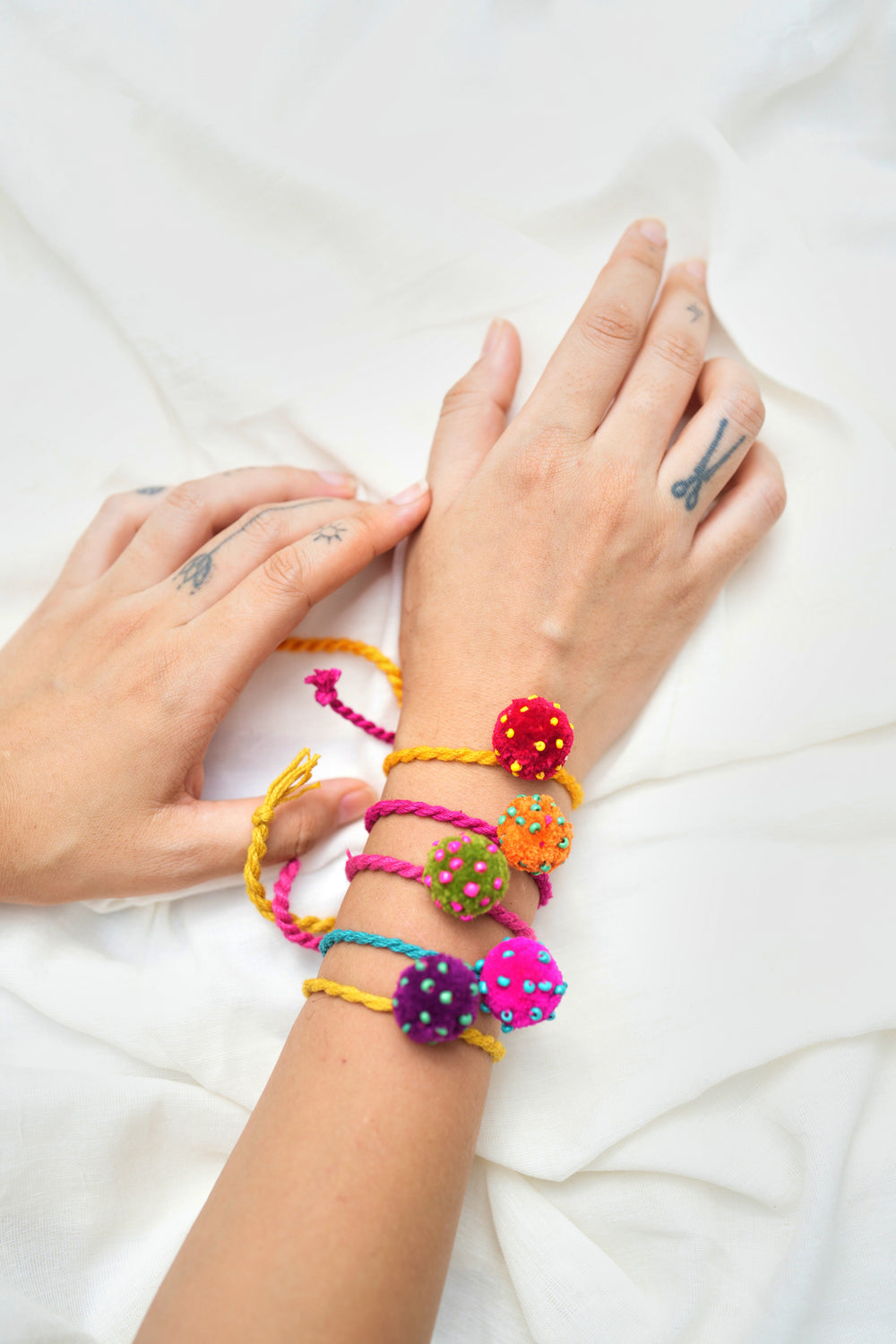 Mini laddoo rakhi - set of five