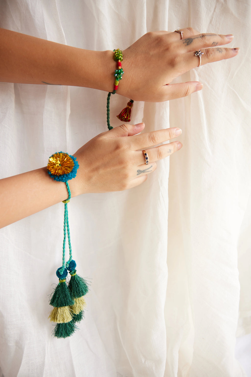 Phool Lumbai Rakhi - Set of two