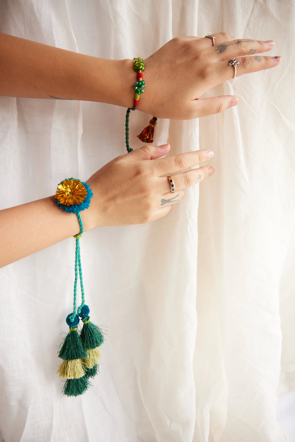 Phool Lumbai Rakhi - Set of two
