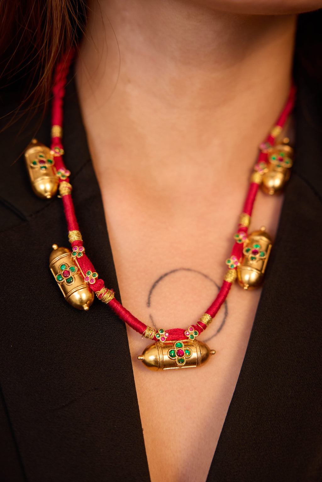 Taveez Necklace (Red)