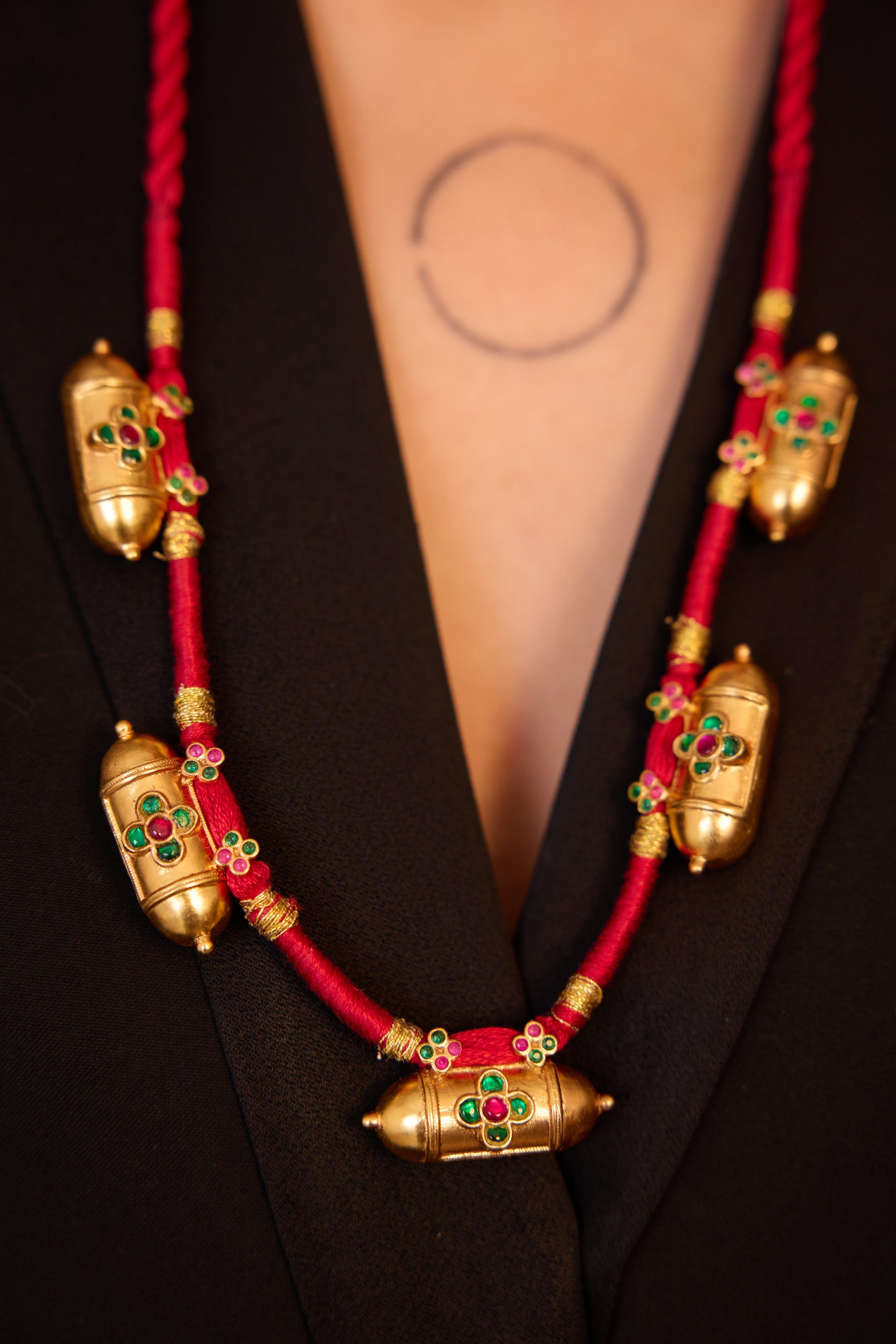 Taveez Necklace (Red)