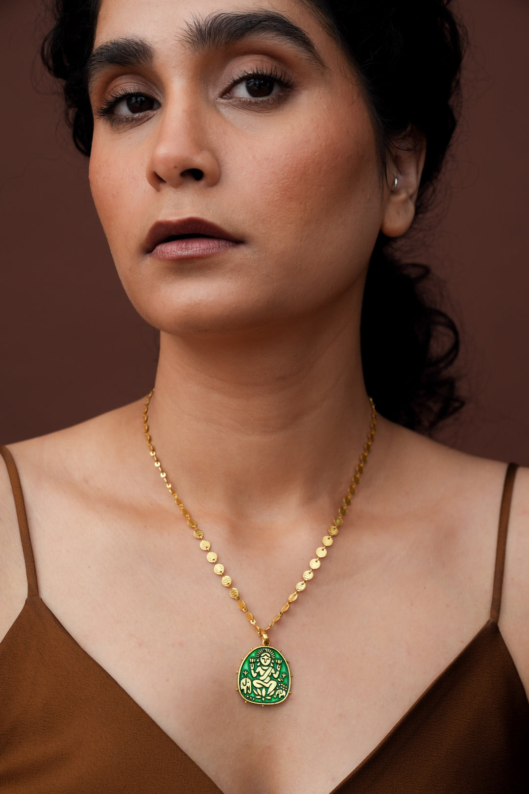 
                  
                    Lakshmi Pendant (Green)
                  
                