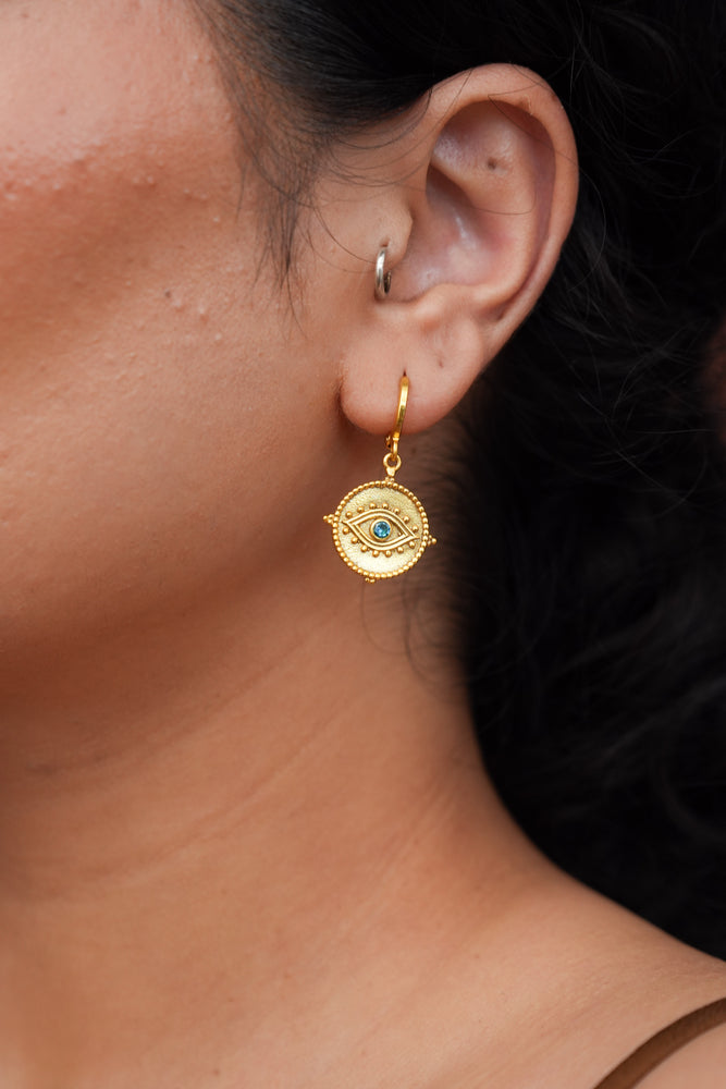 
                  
                    Evil Eye Hoops
                  
                