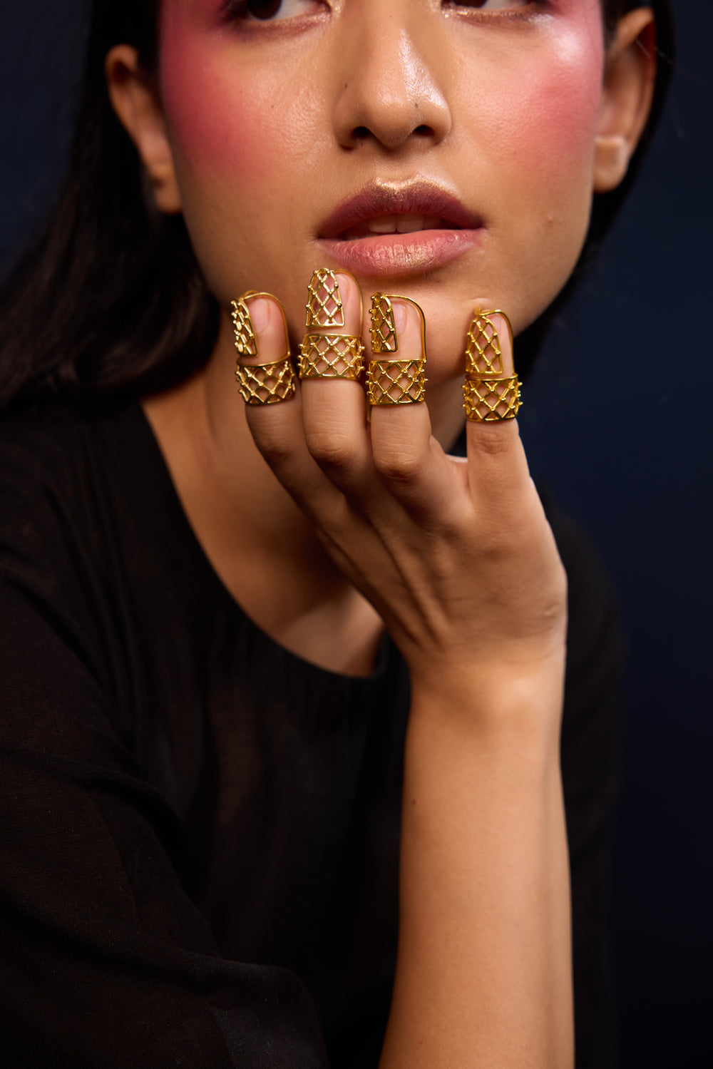Jaali nail ring