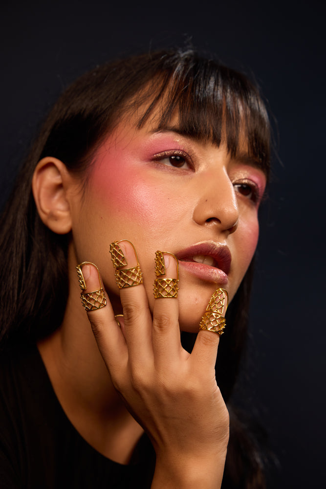 
                  
                    Jaali nail ring
                  
                