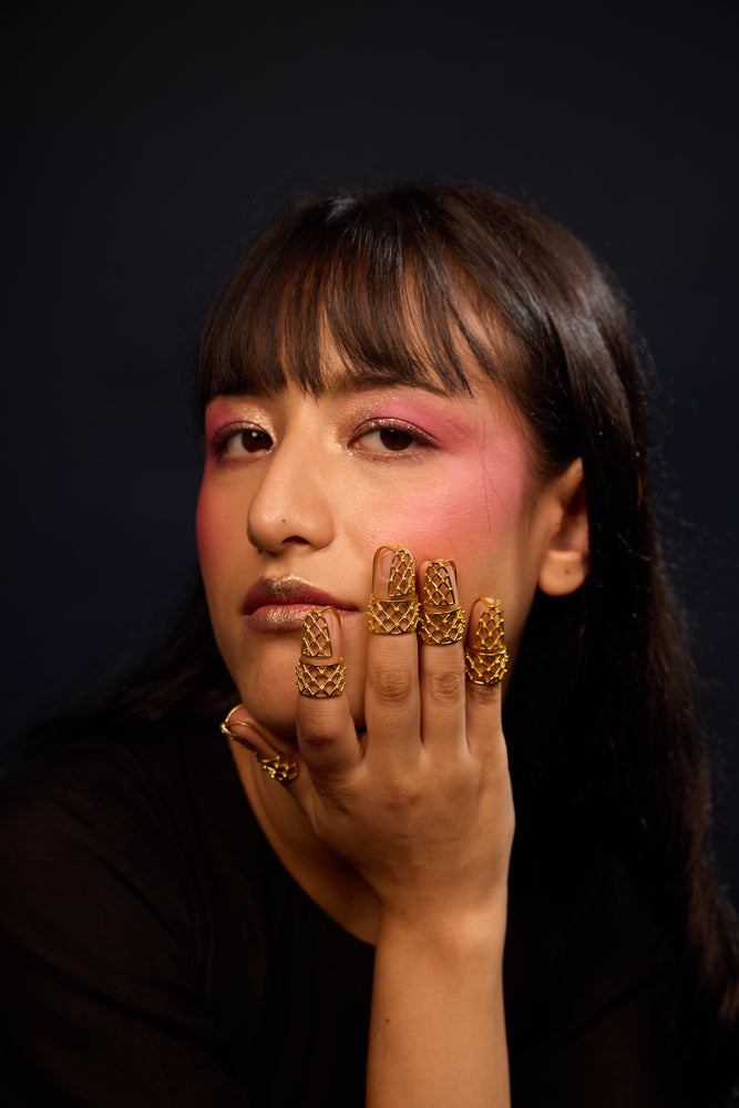 
                  
                    Jaali nail ring
                  
                
