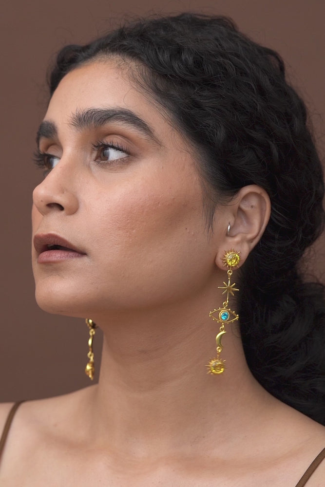 
                  
                    Load and play video in Gallery viewer, Nazar Earrings
                  
                