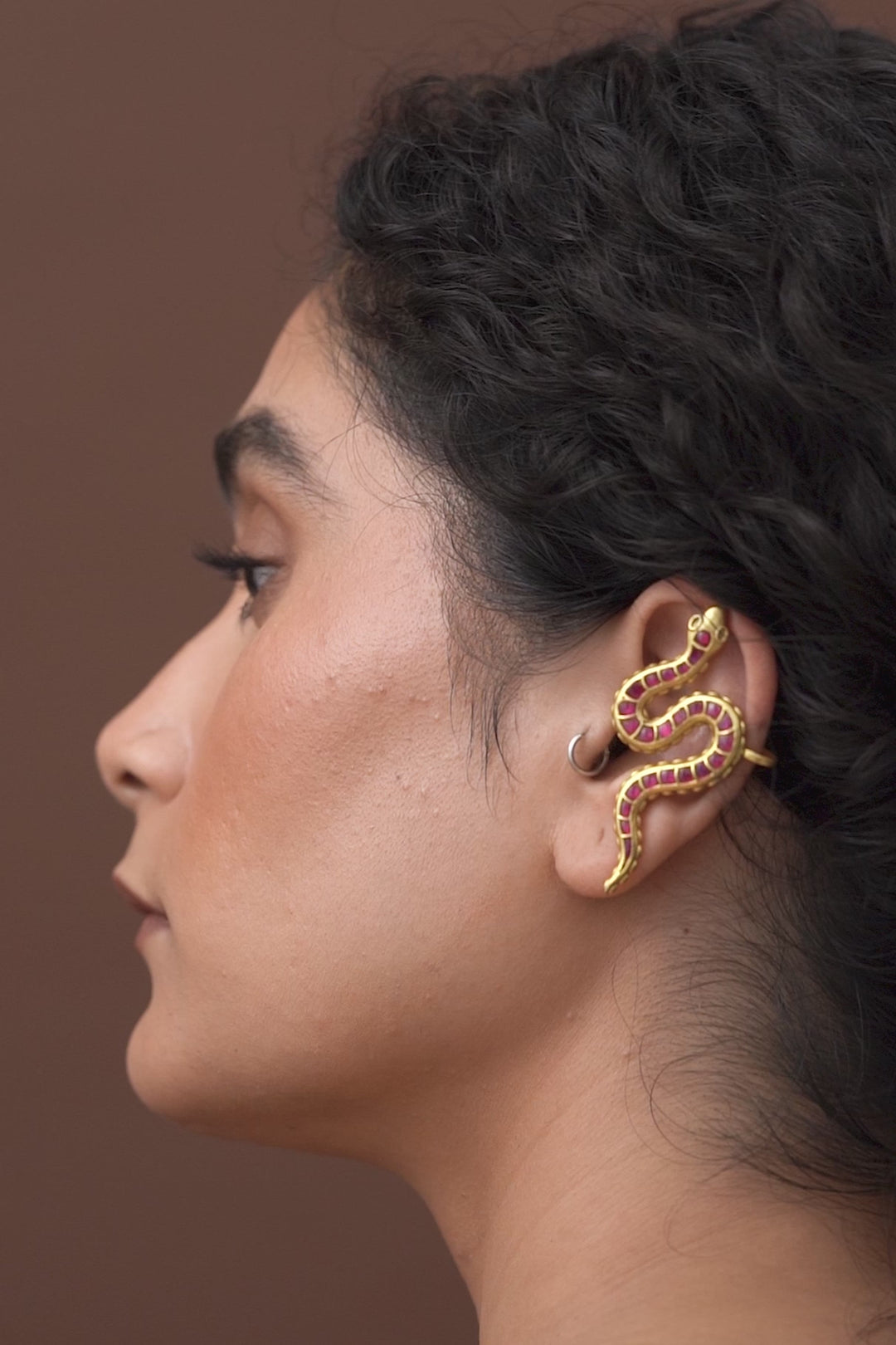 
                  
                    Load and play video in Gallery viewer, Naga Earcuff (Pair)
                  
                