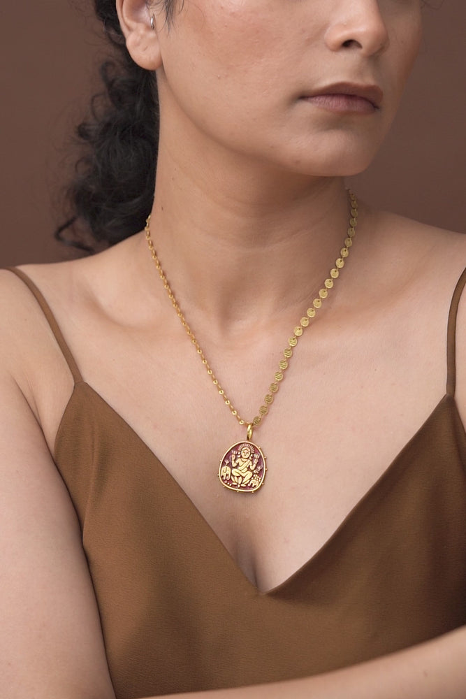 
                  
                    Load and play video in Gallery viewer, Lakshmi Pendant
                  
                
