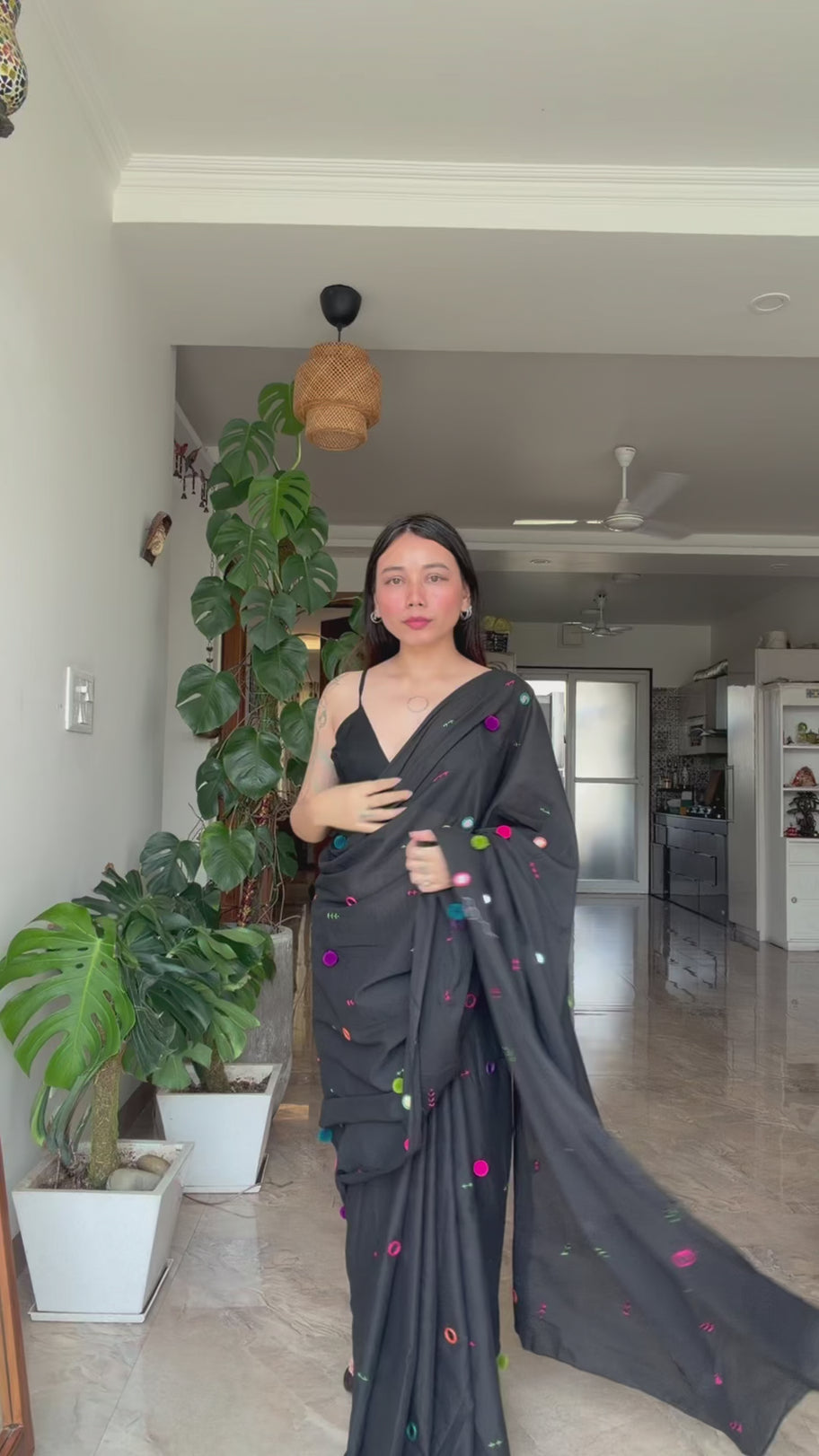 
                  
                    Load and play video in Gallery viewer, Cosmic Jugalbandi Saree
                  
                
