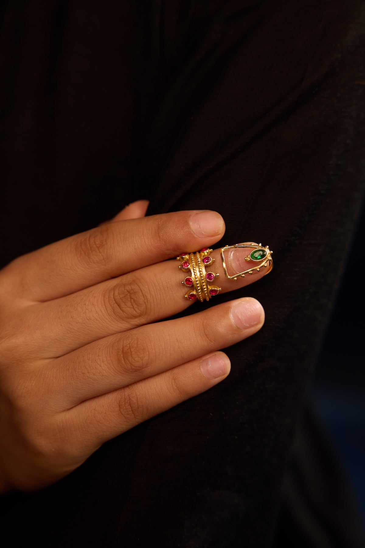 Jugnoo nail ring - single piece