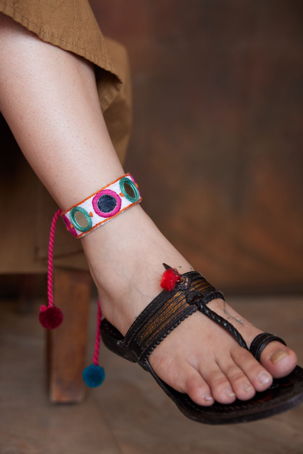 Aaina Anklet (Green)