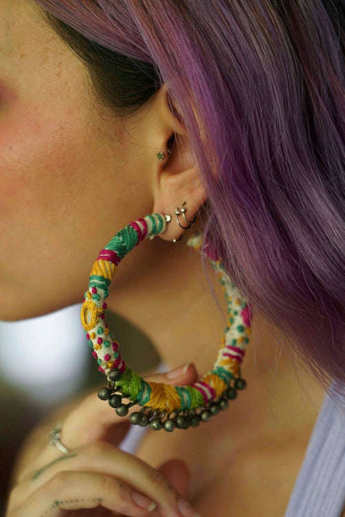 Rabari Earring (White)