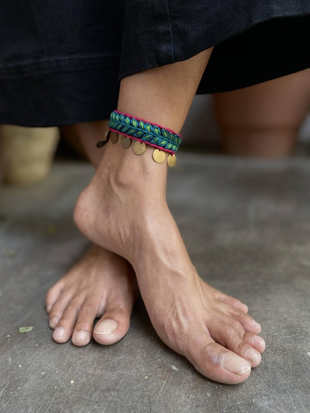 Basanti anklet