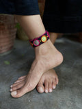 Aaina Anklet (Pink and Orange)