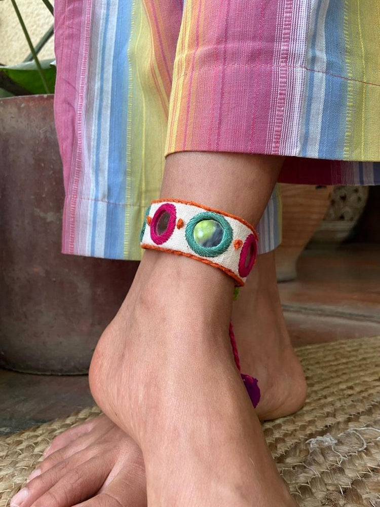 
                  
                    Aaina Anklet (Green)
                  
                