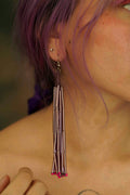 Purple Icicle Earring