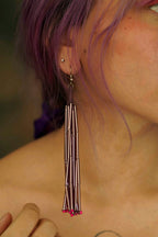 Purple Icicle Earring