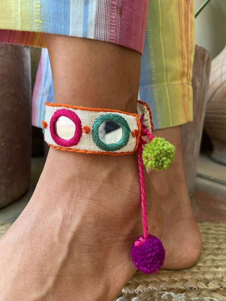 
                  
                    Aaina Anklet (Green)
                  
                