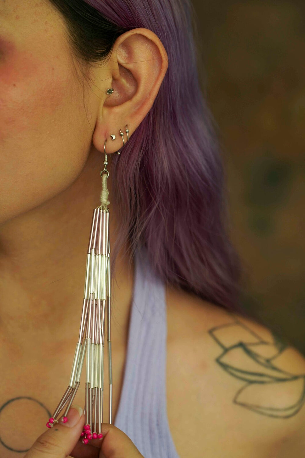 Vanilla Icicle Earring