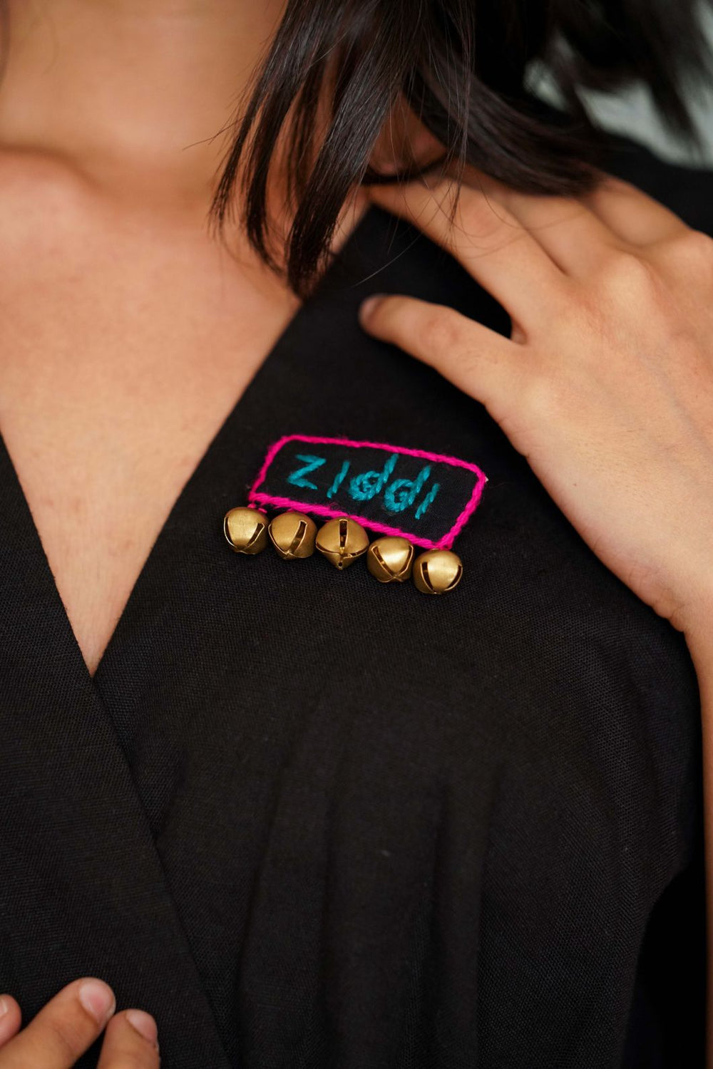 Be Ziddi Brooch